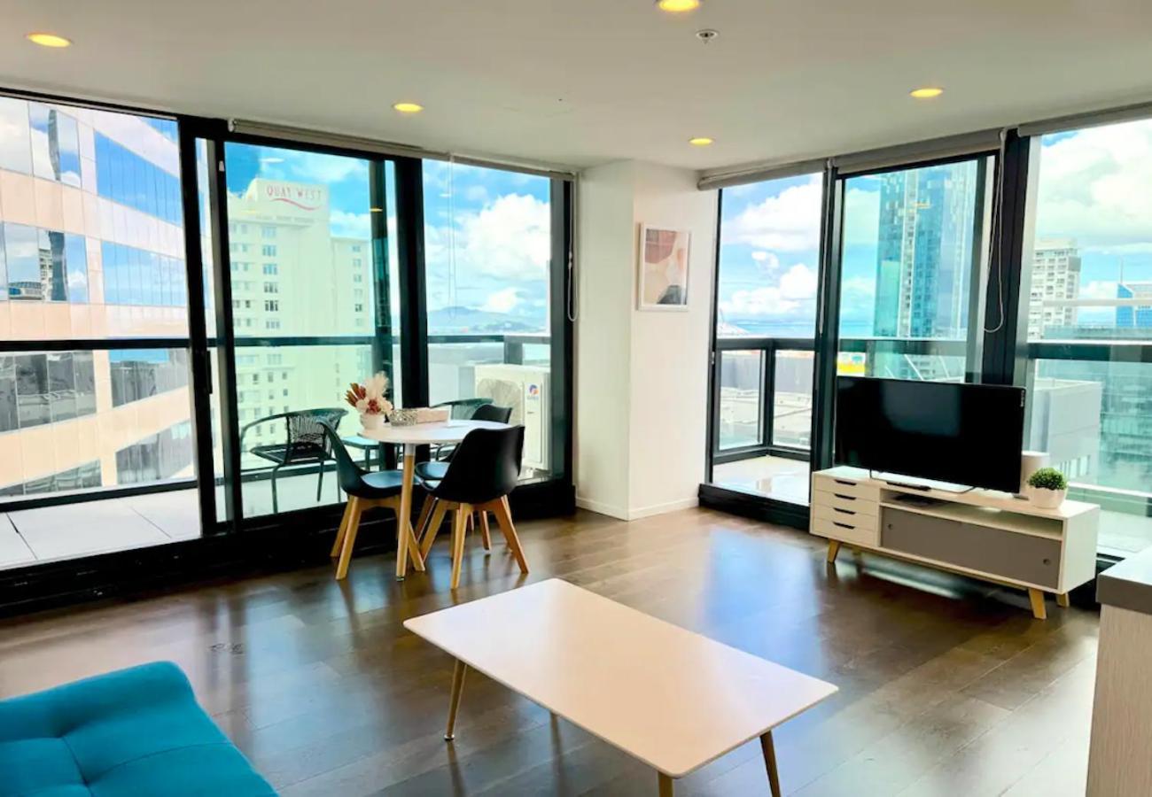 Gorgeous Seaview 2 Bedroom Apartment In Auckland Cbd Buitenkant foto