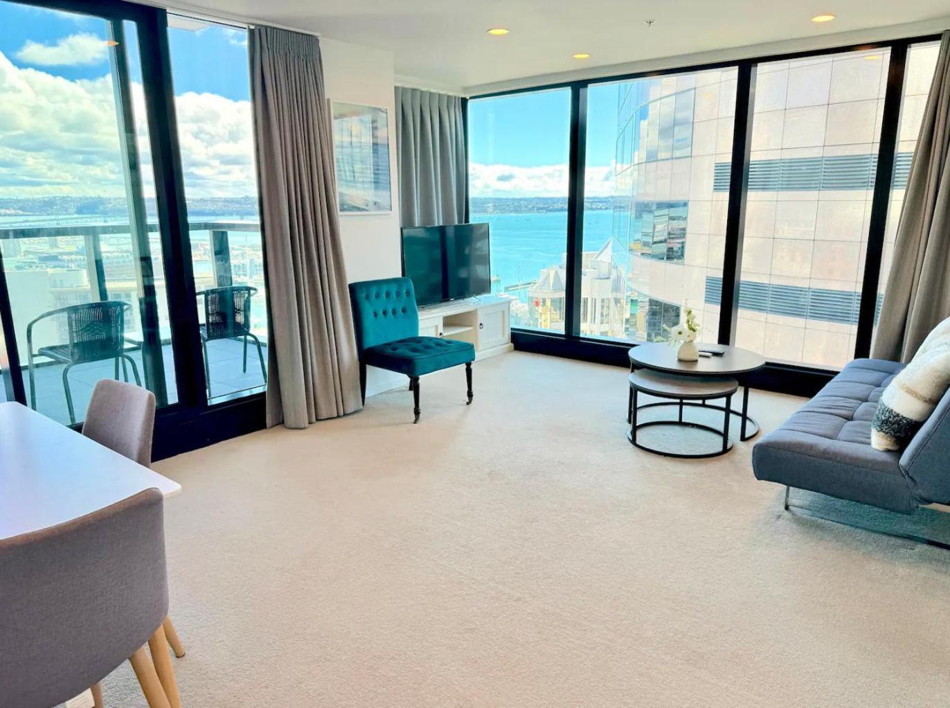 Gorgeous Seaview 2 Bedroom Apartment In Auckland Cbd Buitenkant foto