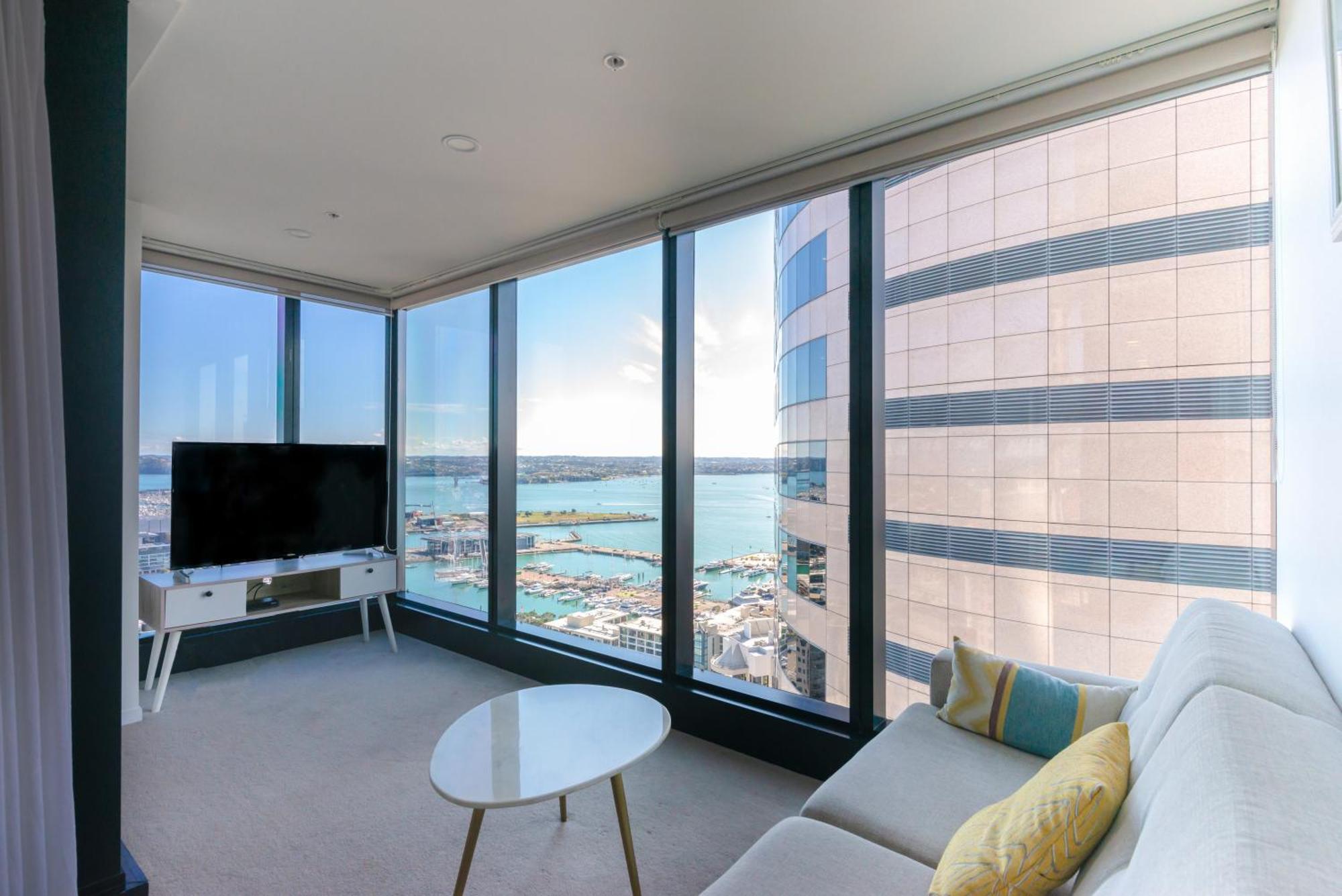 Gorgeous Seaview 2 Bedroom Apartment In Auckland Cbd Buitenkant foto